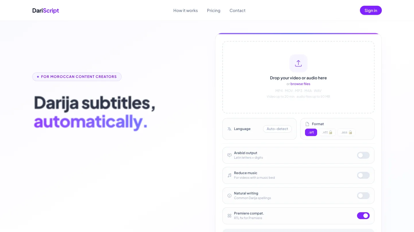 DariScript homepage